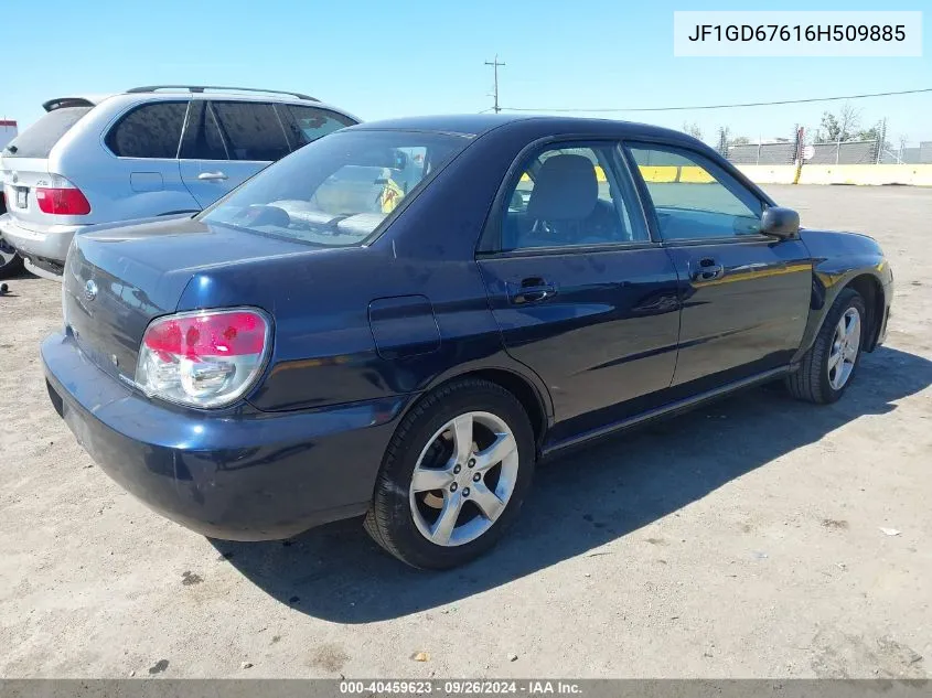 2006 Subaru Impreza 2.5I VIN: JF1GD67616H509885 Lot: 40459623