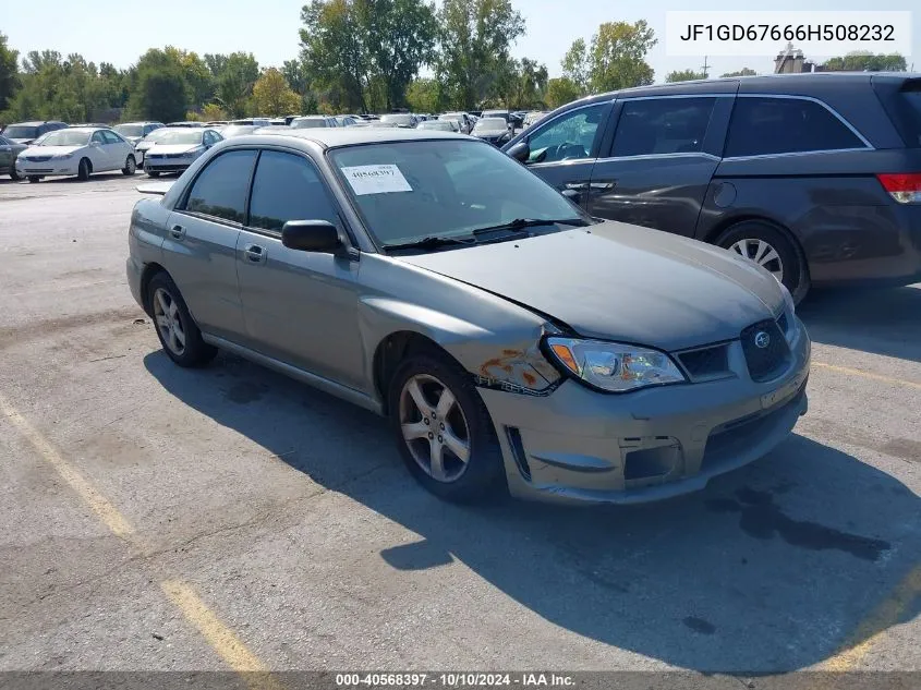 2006 Subaru Impreza 2.5I VIN: JF1GD67666H508232 Lot: 40568397