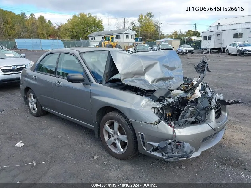 2006 Subaru Impreza 2.5I VIN: JF1GD67646H526616 Lot: 40614139