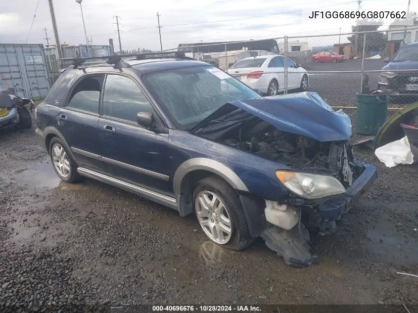 2006 Subaru Impreza Outback Sport VIN: JF1GG68696G807662 Lot: 40696676