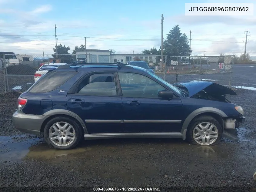 2006 Subaru Impreza Outback Sport VIN: JF1GG68696G807662 Lot: 40696676