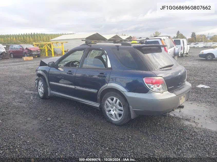 2006 Subaru Impreza Outback Sport VIN: JF1GG68696G807662 Lot: 40696676