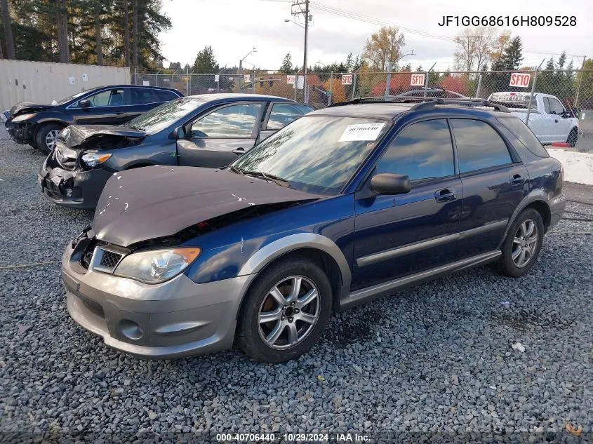 2006 Subaru Impreza Outback Sport VIN: JF1GG68616H809528 Lot: 40706440