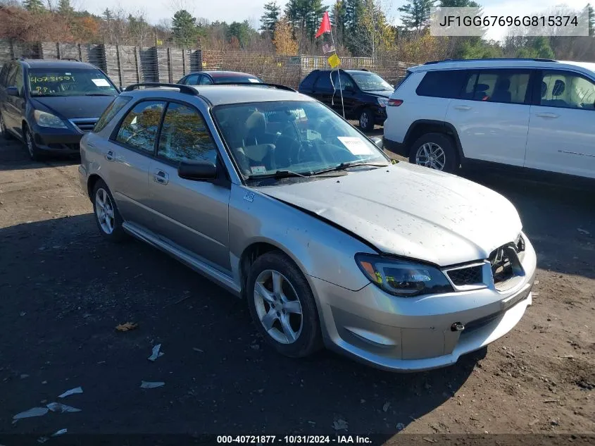 2006 Subaru Impreza I VIN: JF1GG67696G815374 Lot: 40721877