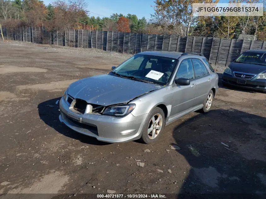 2006 Subaru Impreza I VIN: JF1GG67696G815374 Lot: 40721877