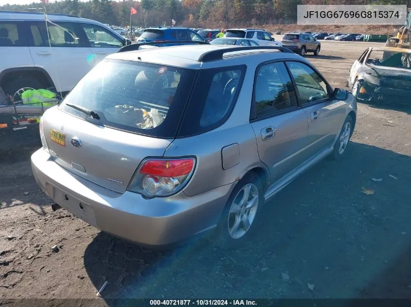 2006 Subaru Impreza I VIN: JF1GG67696G815374 Lot: 40721877