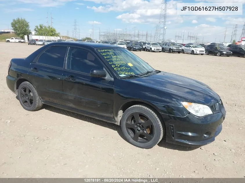 2007 Subaru Impreza VIN: JF1GD61627H507928 Lot: 12078191