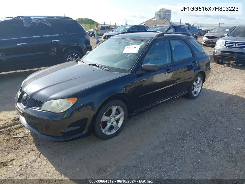 2007 Subaru Impreza 2.5I VIN: JF1GG616X7H803223 Lot: 39664312