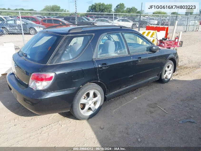 2007 Subaru Impreza 2.5I VIN: JF1GG616X7H803223 Lot: 39664312