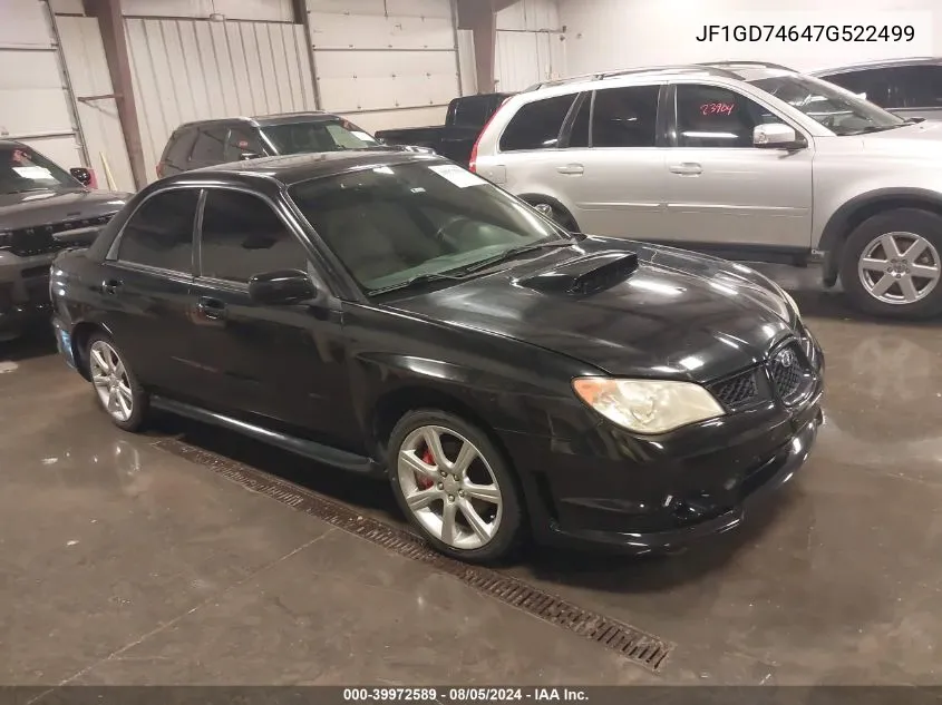 2007 Subaru Impreza Wrx Limited VIN: JF1GD74647G522499 Lot: 39972589