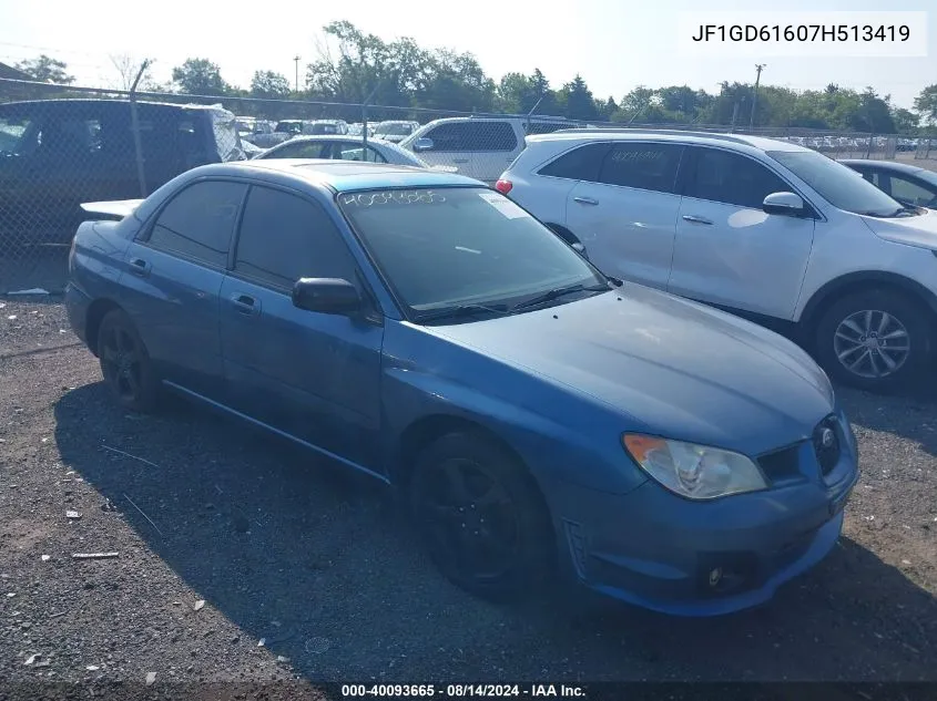 2007 Subaru Impreza 2.5I VIN: JF1GD61607H513419 Lot: 40093665