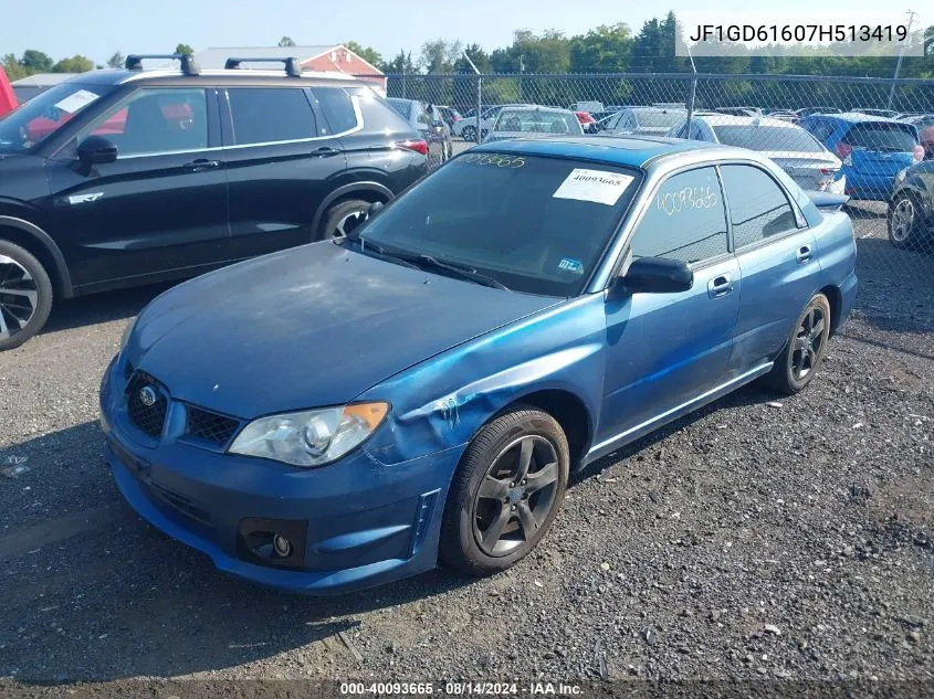 2007 Subaru Impreza 2.5I VIN: JF1GD61607H513419 Lot: 40093665