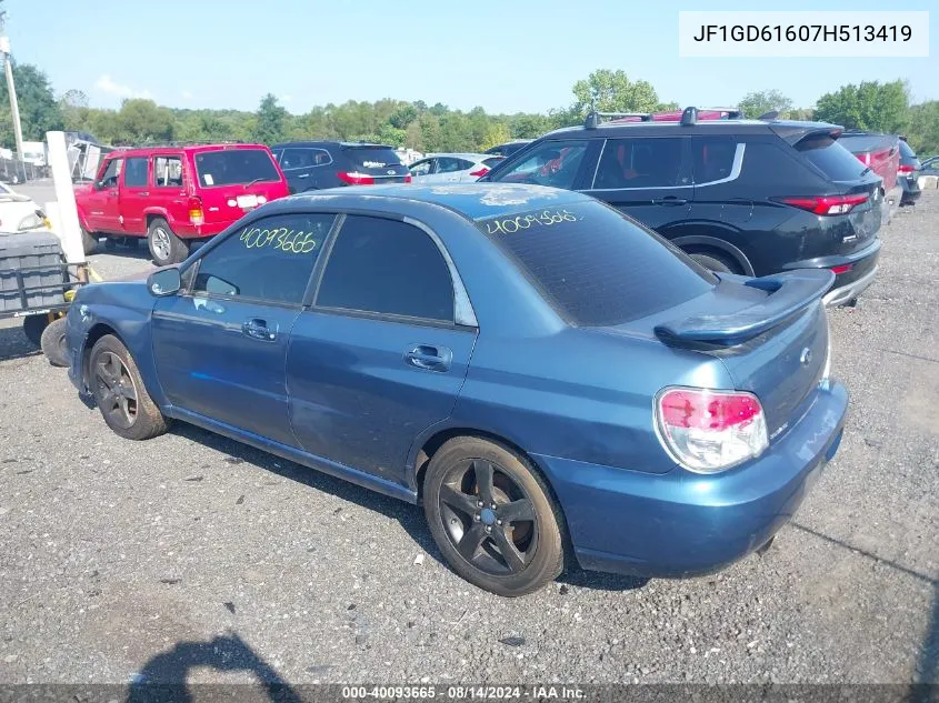 2007 Subaru Impreza 2.5I VIN: JF1GD61607H513419 Lot: 40093665