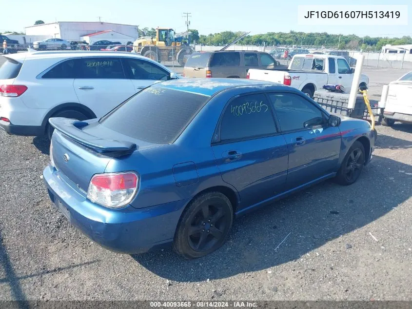 2007 Subaru Impreza 2.5I VIN: JF1GD61607H513419 Lot: 40093665