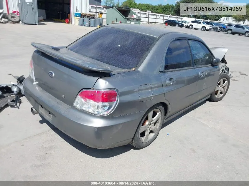 2007 Subaru Impreza 2.5I VIN: JF1GD616X7G514969 Lot: 40103604