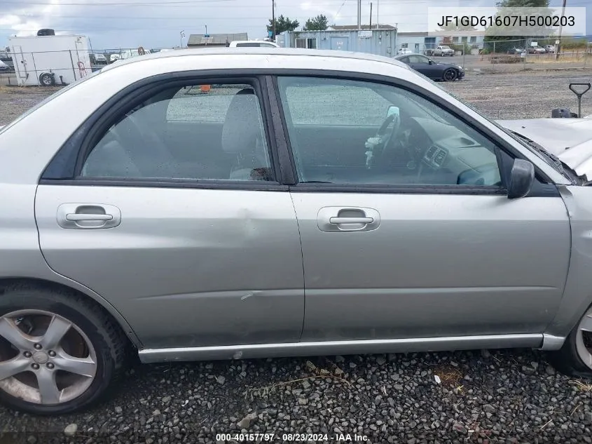 2007 Subaru Impreza 2.5I VIN: JF1GD61607H500203 Lot: 40157797