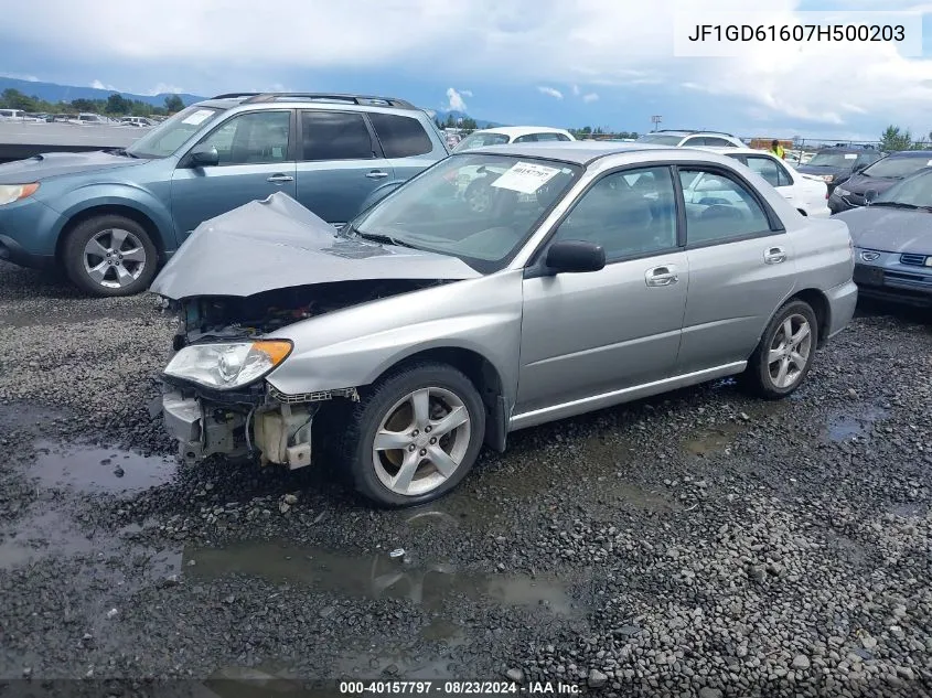 2007 Subaru Impreza 2.5I VIN: JF1GD61607H500203 Lot: 40157797