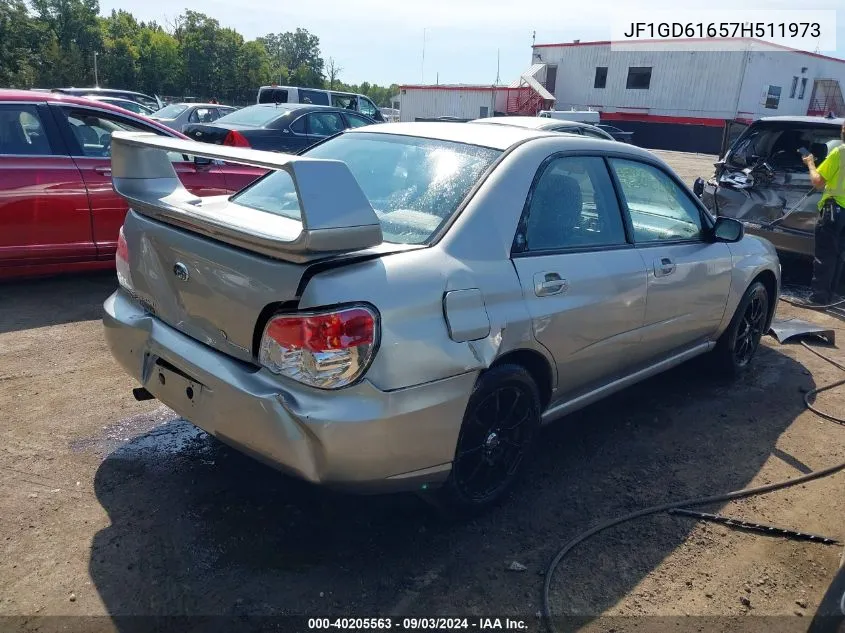 2007 Subaru Impreza 2.5I VIN: JF1GD61657H511973 Lot: 40205563