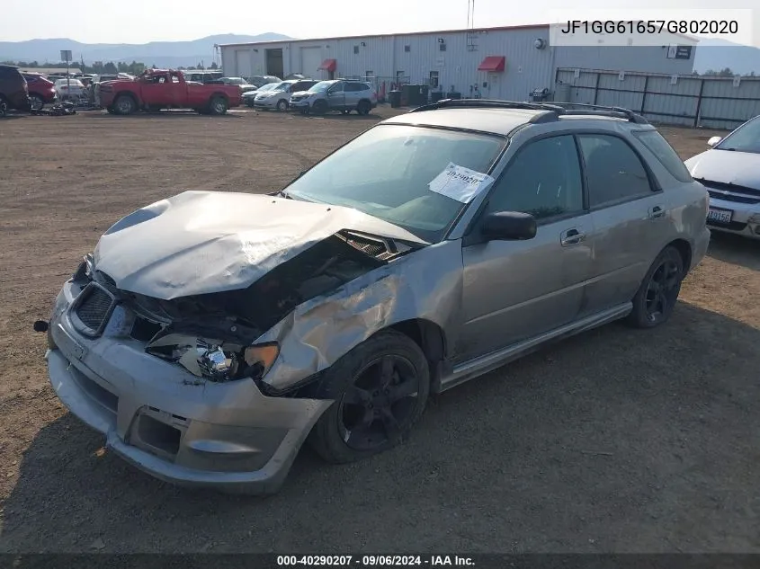 2007 Subaru Impreza 2.5I VIN: JF1GG61657G802020 Lot: 40290207