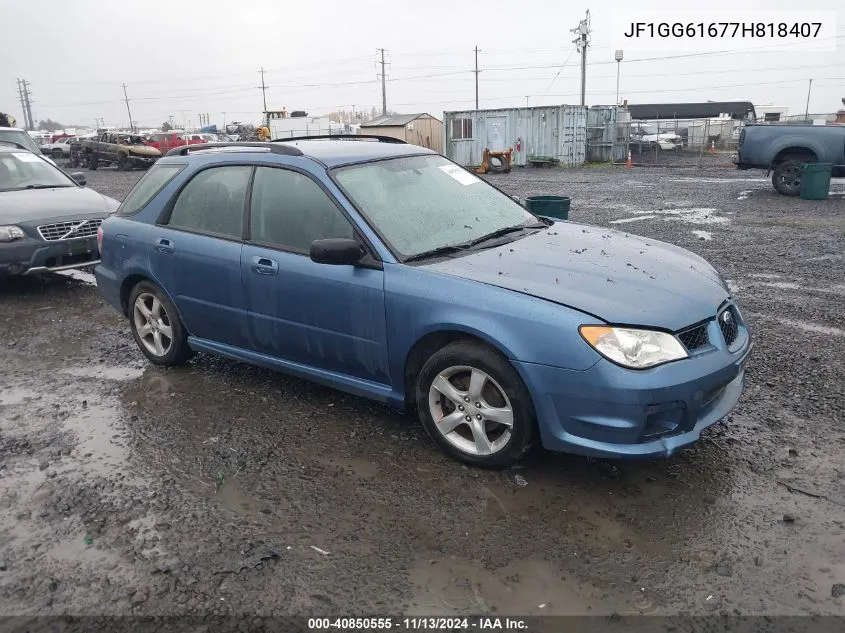 2007 Subaru Impreza 2.5I VIN: JF1GG61677H818407 Lot: 40850555