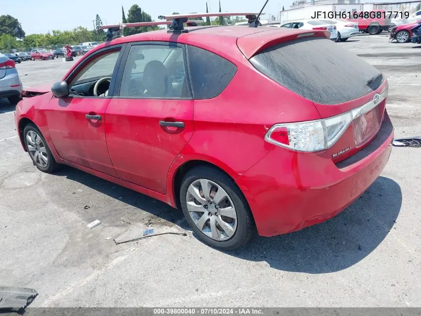 JF1GH61648G817719 2008 Subaru Impreza 2.5I