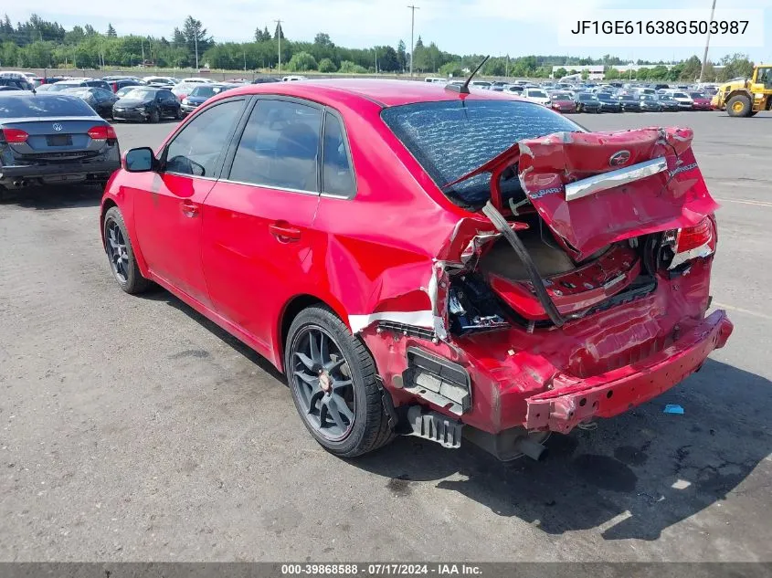 JF1GE61638G503987 2008 Subaru Impreza 2.5I