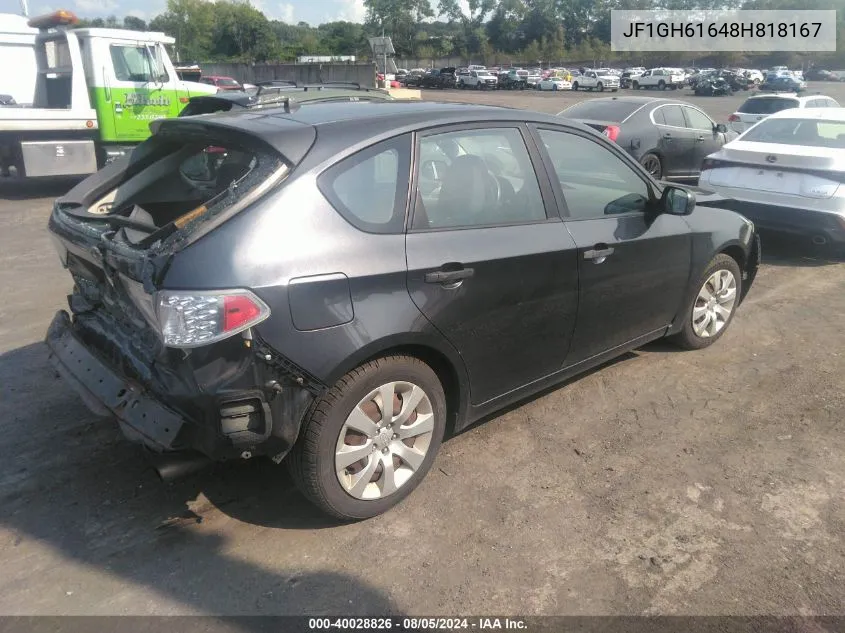 JF1GH61648H818167 2008 Subaru Impreza 2.5I