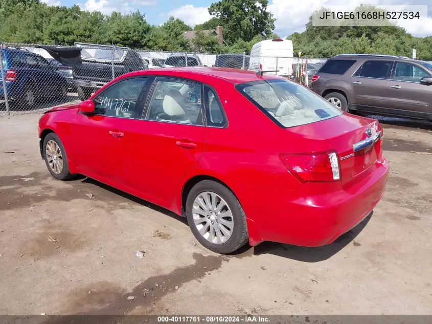 2008 Subaru Impreza 2.5I VIN: JF1GE61668H527534 Lot: 40117761