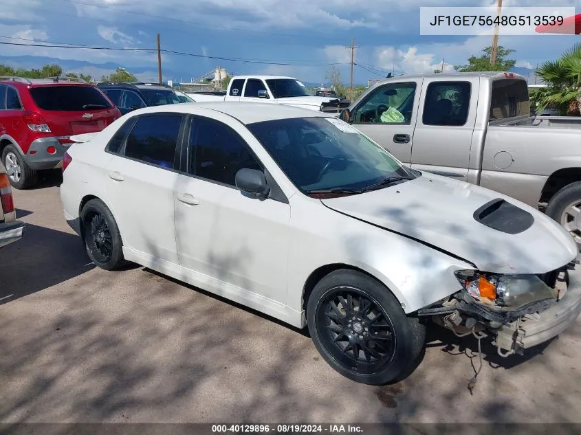 2008 Subaru Impreza Wrx VIN: JF1GE75648G513539 Lot: 40129896