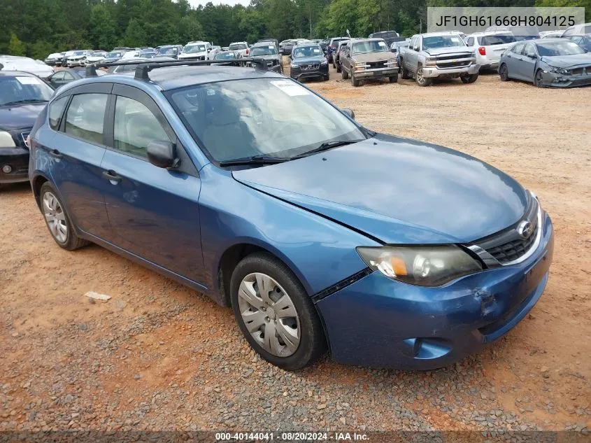 2008 Subaru Impreza 2.5I VIN: JF1GH61668H804125 Lot: 40144041