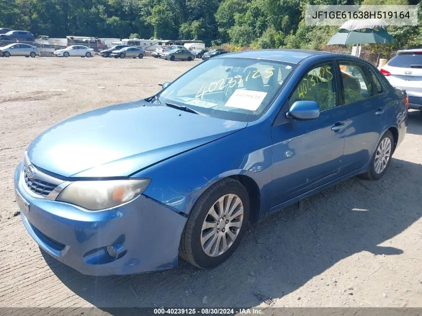 2008 Subaru Impreza 2.5I VIN: JF1GE61638H519164 Lot: 40239125