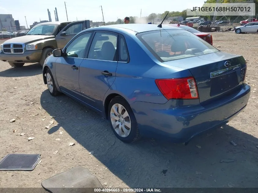 2008 Subaru Impreza 2.5I VIN: JF1GE61688H507012 Lot: 40285663