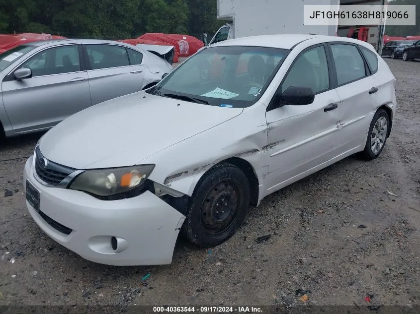 2008 Subaru Impreza 2.5I VIN: JF1GH61638H819066 Lot: 40363544