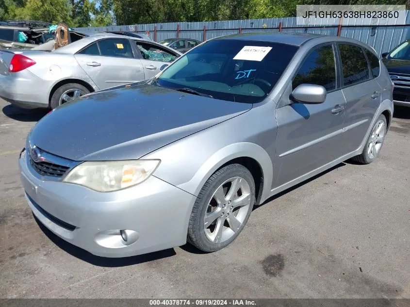 2008 Subaru Impreza Outback Sport VIN: JF1GH63638H823860 Lot: 40378774