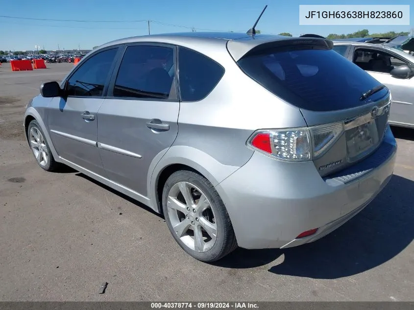 2008 Subaru Impreza Outback Sport VIN: JF1GH63638H823860 Lot: 40378774