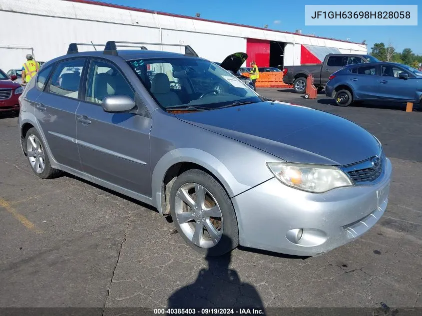 2008 Subaru Impreza Outback Sport VIN: JF1GH63698H828058 Lot: 40385403