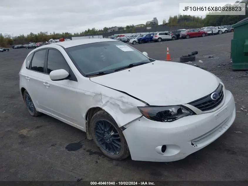 2008 Subaru Impreza 2.5I VIN: JF1GH616X8G828823 Lot: 40461040