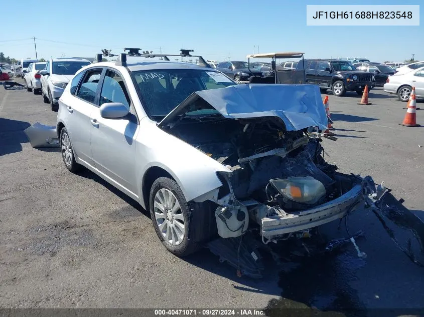 2008 Subaru Impreza 2.5I VIN: JF1GH61688H823548 Lot: 40471071