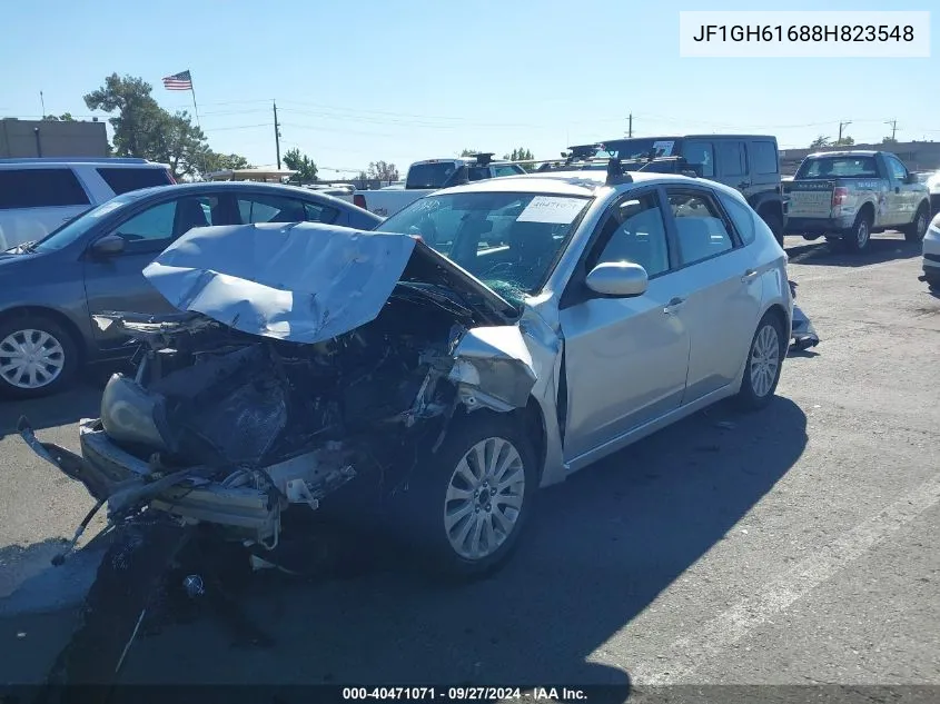 2008 Subaru Impreza 2.5I VIN: JF1GH61688H823548 Lot: 40471071