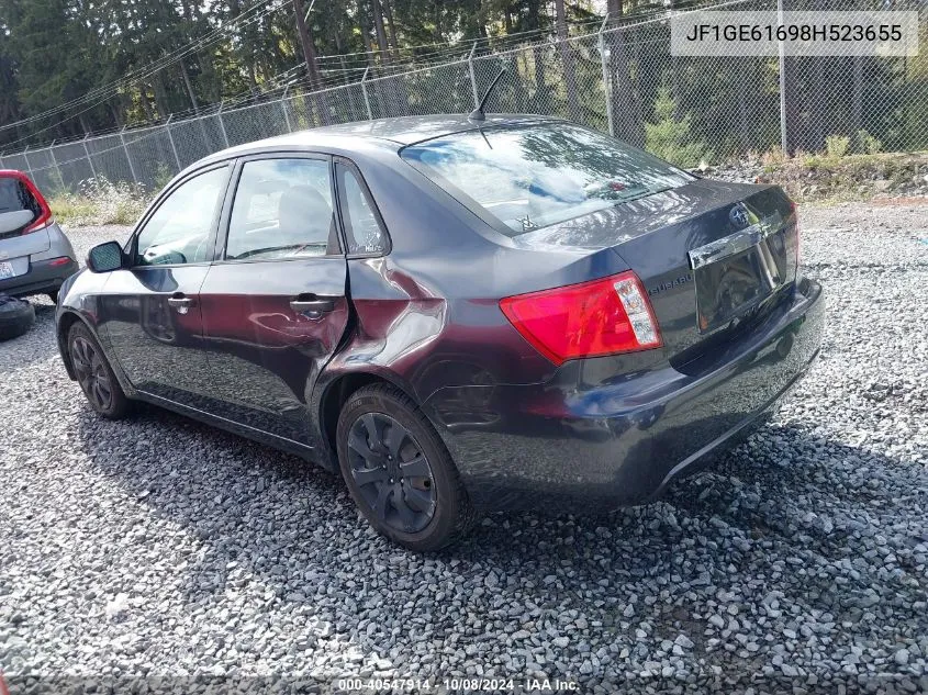 2008 Subaru Impreza 2.5I VIN: JF1GE61698H523655 Lot: 40547914