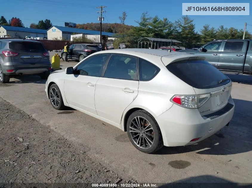 2008 Subaru Impreza 2.5I VIN: JF1GH61668H808904 Lot: 40591698