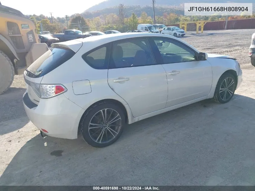 2008 Subaru Impreza 2.5I VIN: JF1GH61668H808904 Lot: 40591698