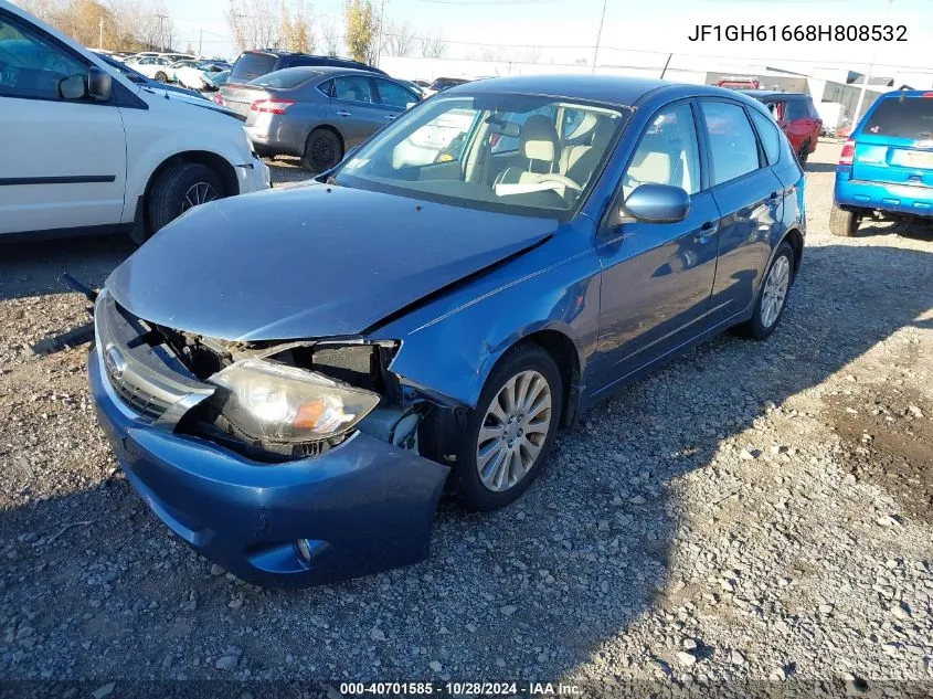 2008 Subaru Impreza 2.5I VIN: JF1GH61668H808532 Lot: 40701585