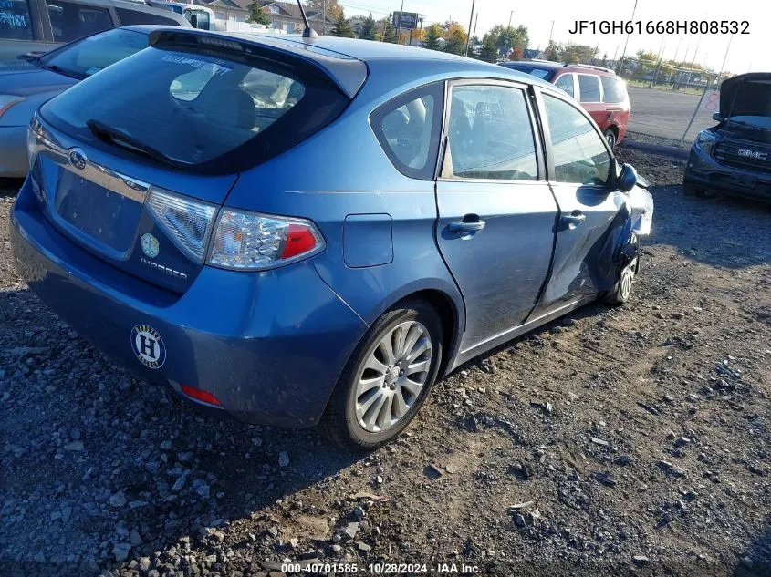 2008 Subaru Impreza 2.5I VIN: JF1GH61668H808532 Lot: 40701585