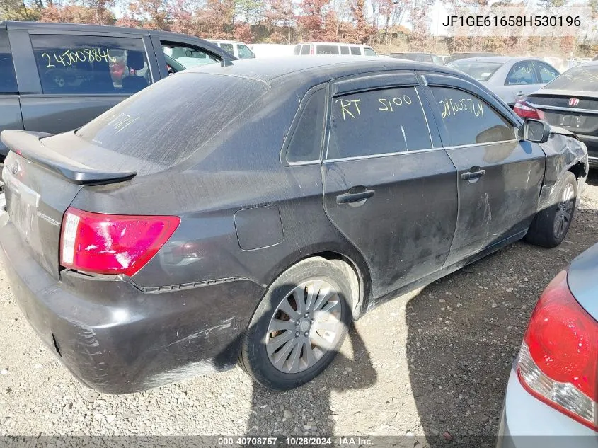 JF1GE61658H530196 2008 Subaru Impreza 2.5I