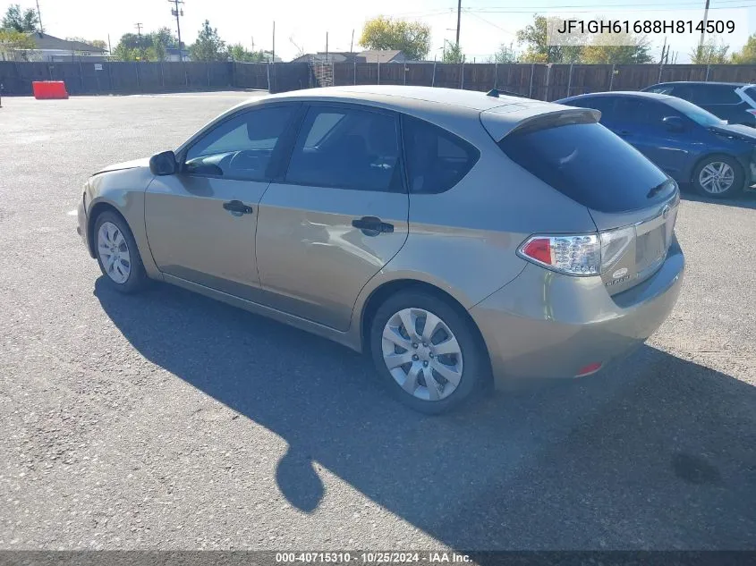 JF1GH61688H814509 2008 Subaru Impreza 2.5I