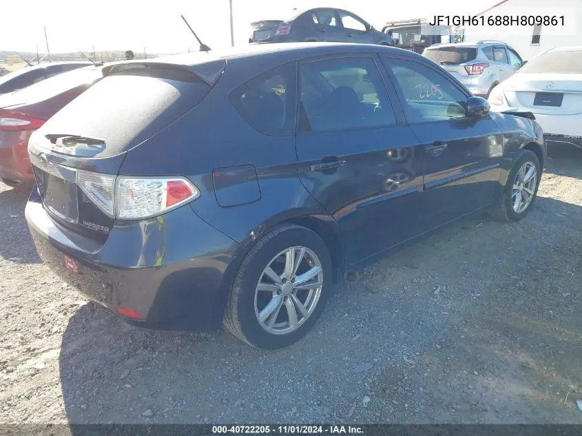 2008 Subaru Impreza Wagon (Natl) I W/Premium Pkg VIN: JF1GH61688H809861 Lot: 40722205