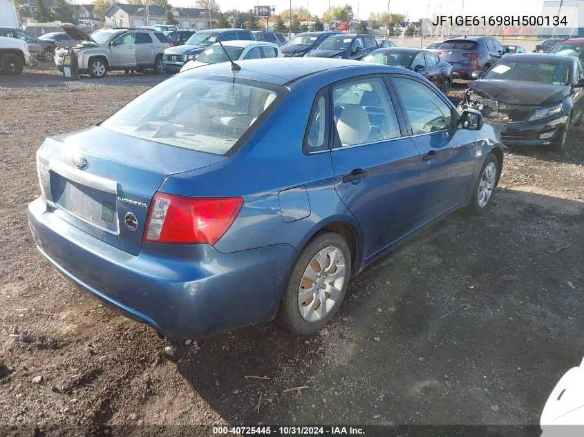 2008 Subaru Impreza 2.5I VIN: JF1GE61698H500134 Lot: 40725445