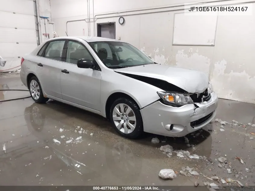 2008 Subaru Impreza 2.5I VIN: JF1GE61618H524167 Lot: 40776653