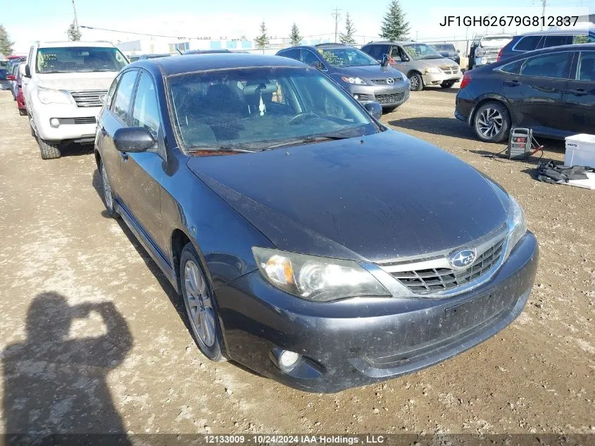 2009 Subaru Impreza 2.5I VIN: JF1GH62679G812837 Lot: 12133009